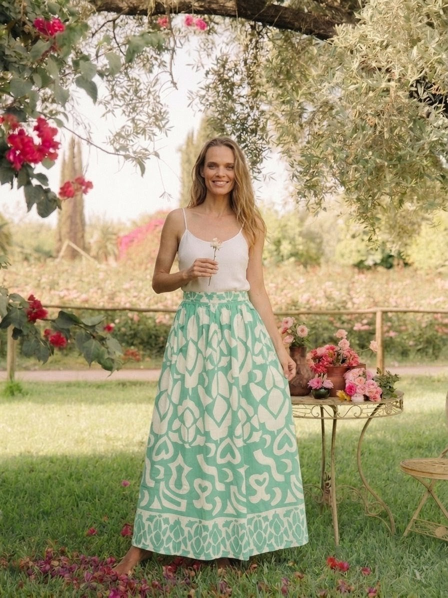 XOLA SKIRT MIRAGE GREEN