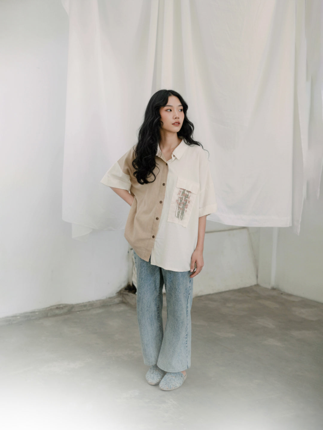 HANDWOVEN ARUH SHIRT GREEN