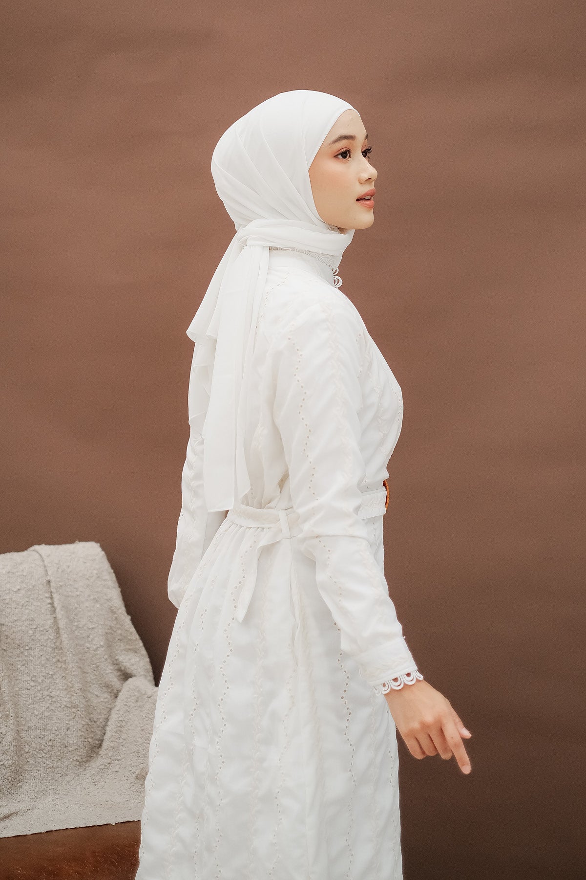 Asma Dress Off White