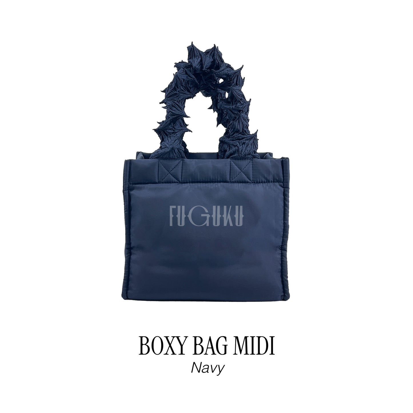 BOXY BAG MIDI - NAVY