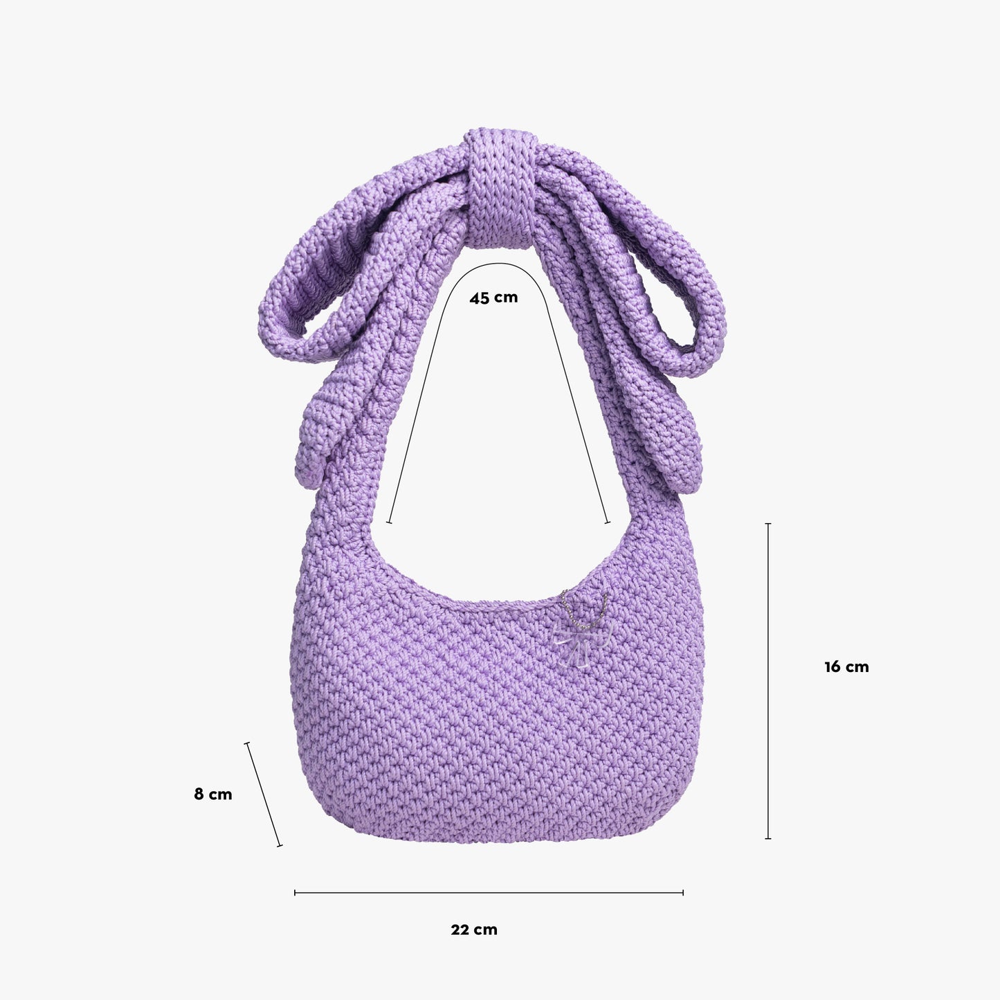 BOW TIE SHOULDER BAG TWILIGHT PURPLE (PRE-ORDER)