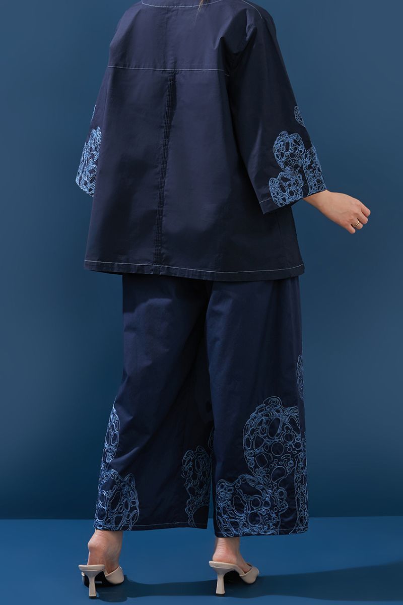 Coral Pants Embroidery