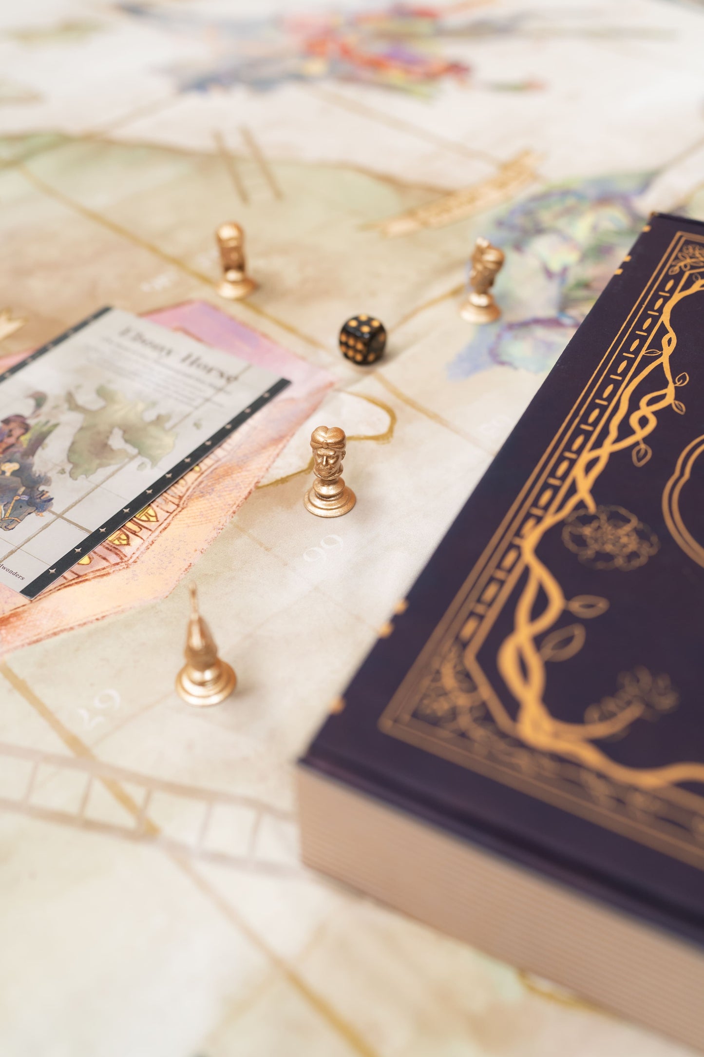 Écharpe extérieure Cheval d'ébène + 4 pions