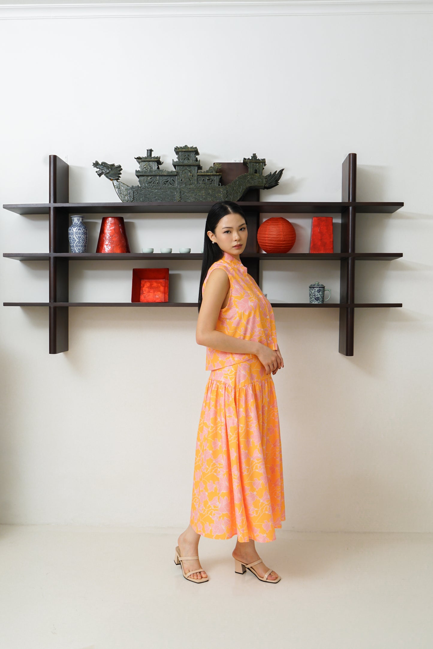 XIA SKIRT PEACH PINK (PRE-ORDER)