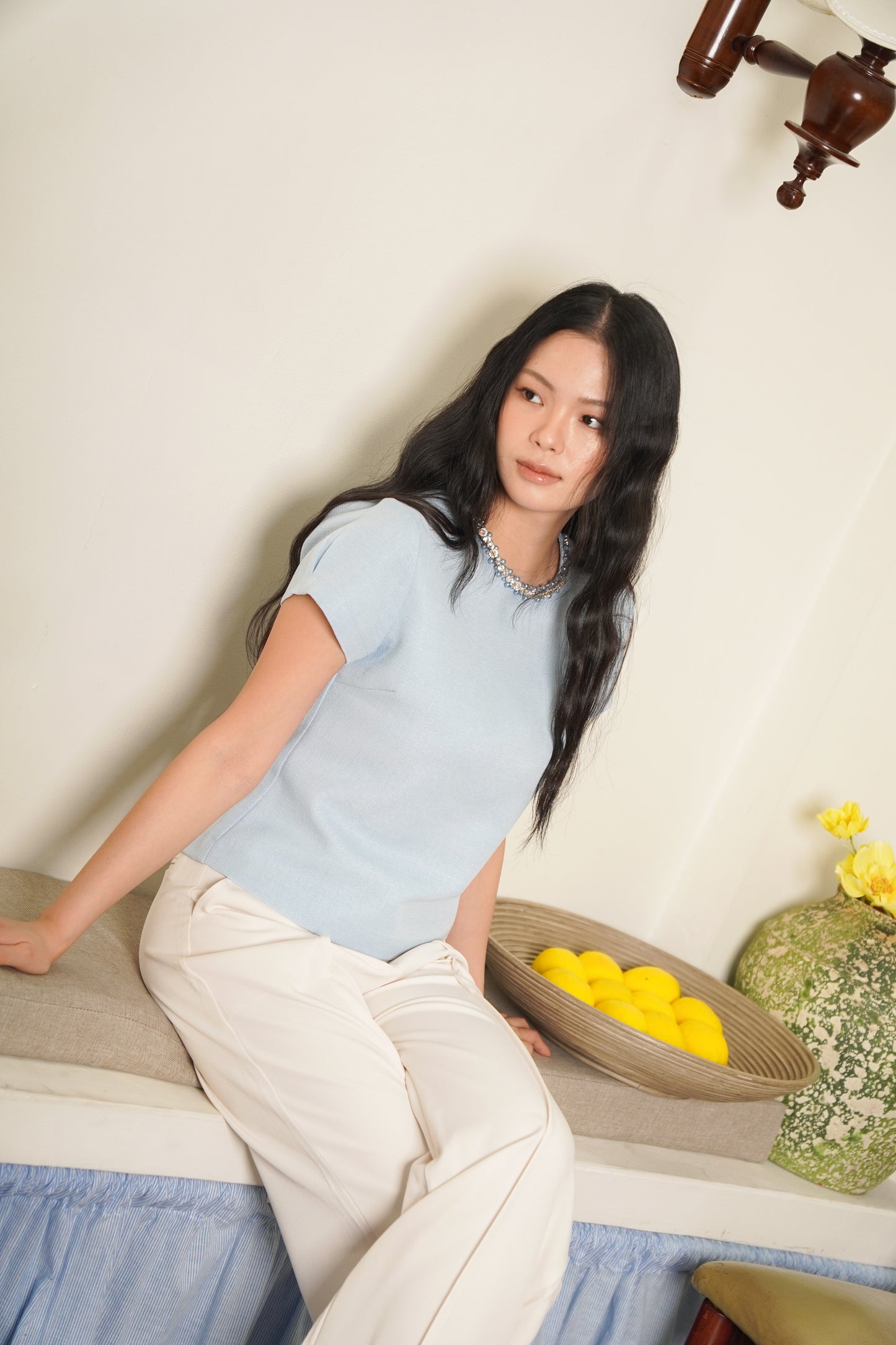 PEARLY BLUE TOP
