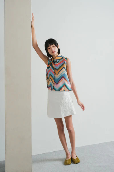 Taya Boxy Top in Sun