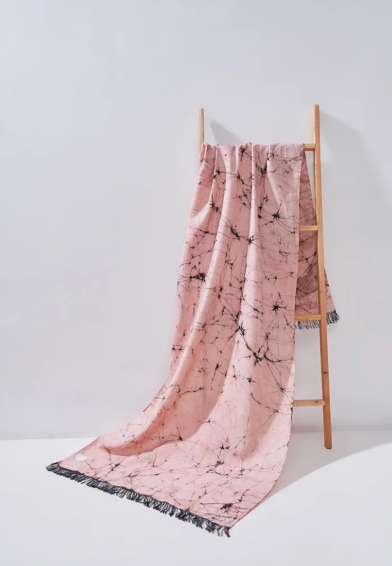 HANDWOVEN HARMONY PINK SCARF LARGE