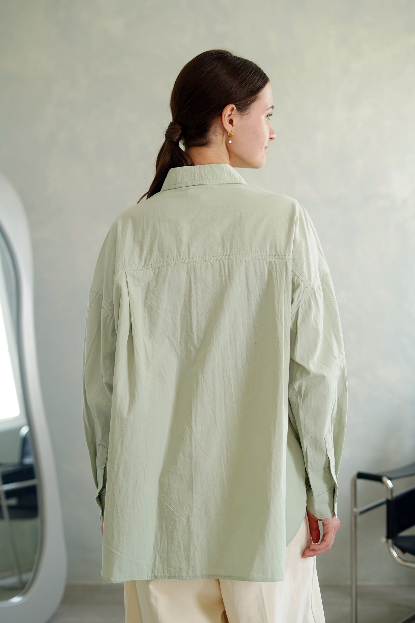NONAETAL CYRUS ARWANA SHIRT LONG SLEEVE DESSERT SAGE