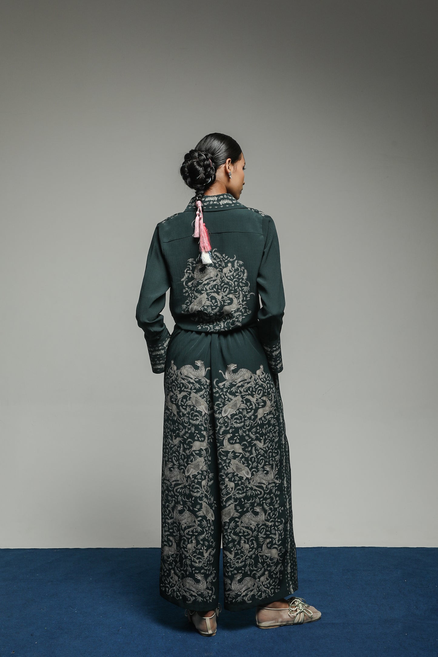 TROPIPELAGO - JUNGLE REGULAR PANTS EMERALD