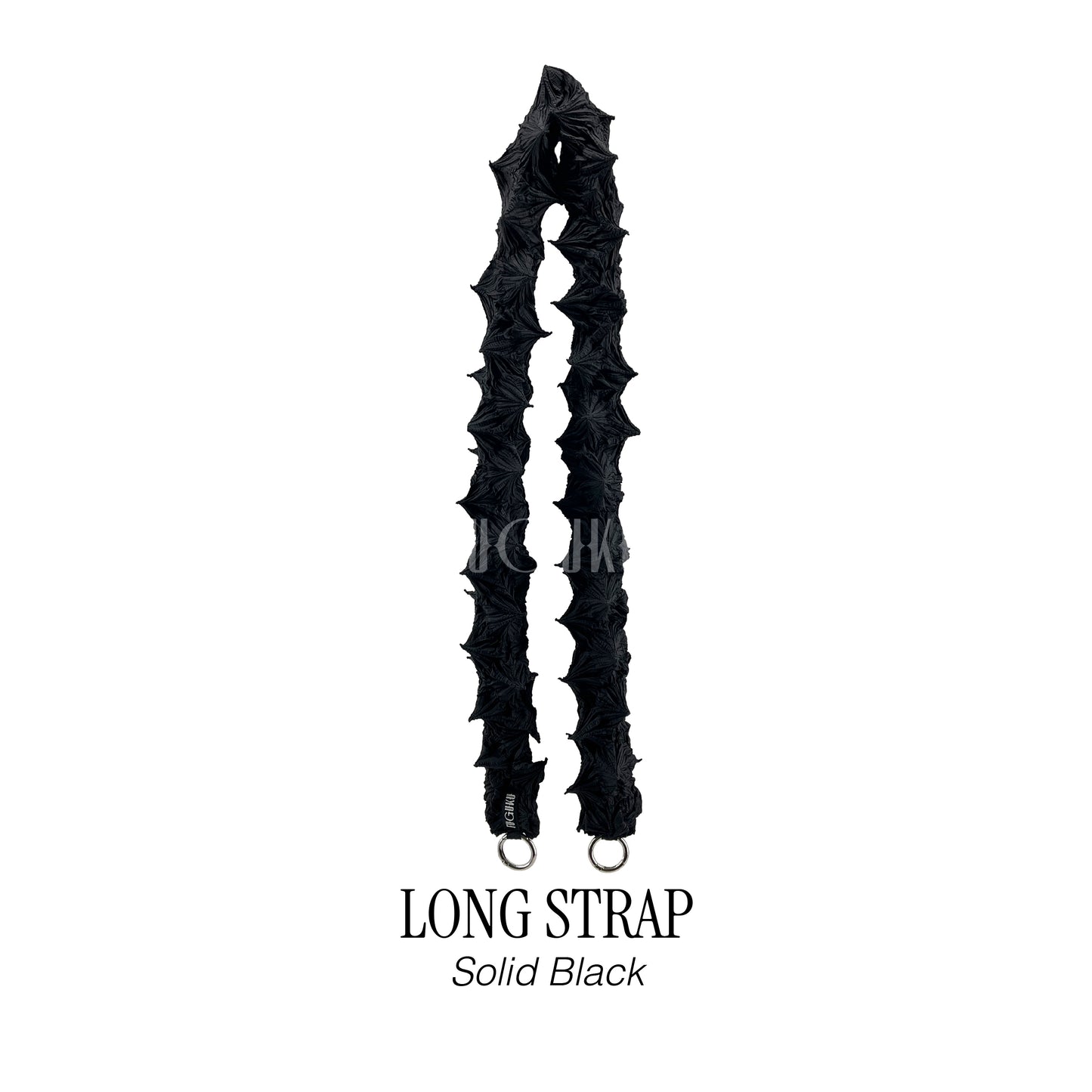 FUGUKU LONG STRAP - SOLID BLACK