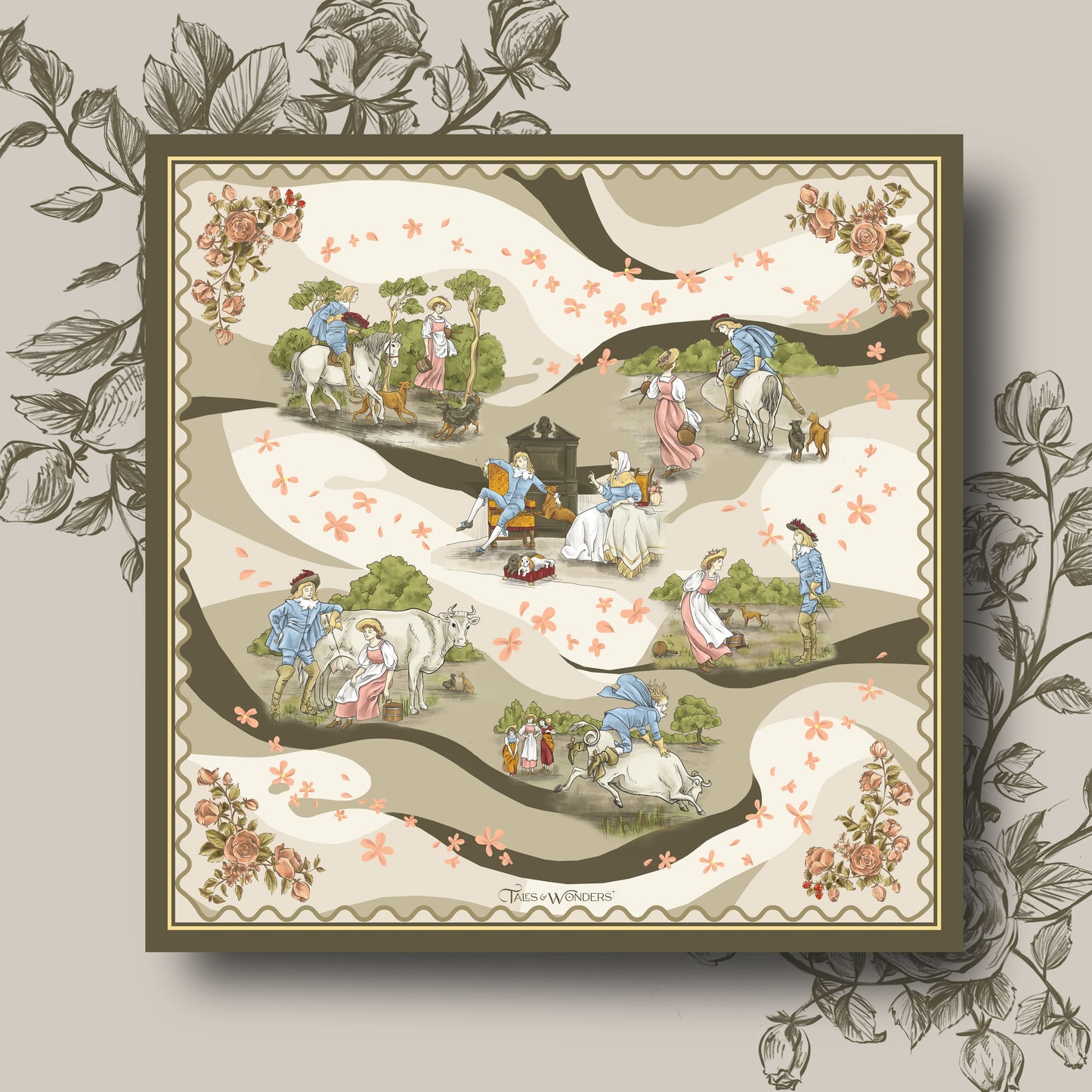 Écharpe extérieure La Laitière en Rose Classique