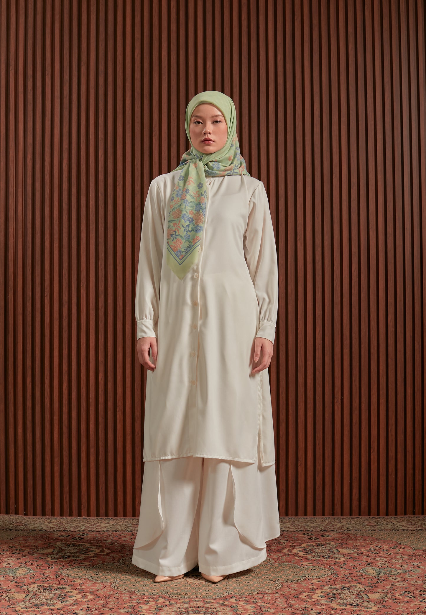 Haut foulard orchidée