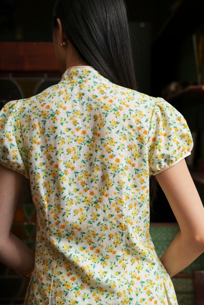 NONA FLOWER YELLOW TOP