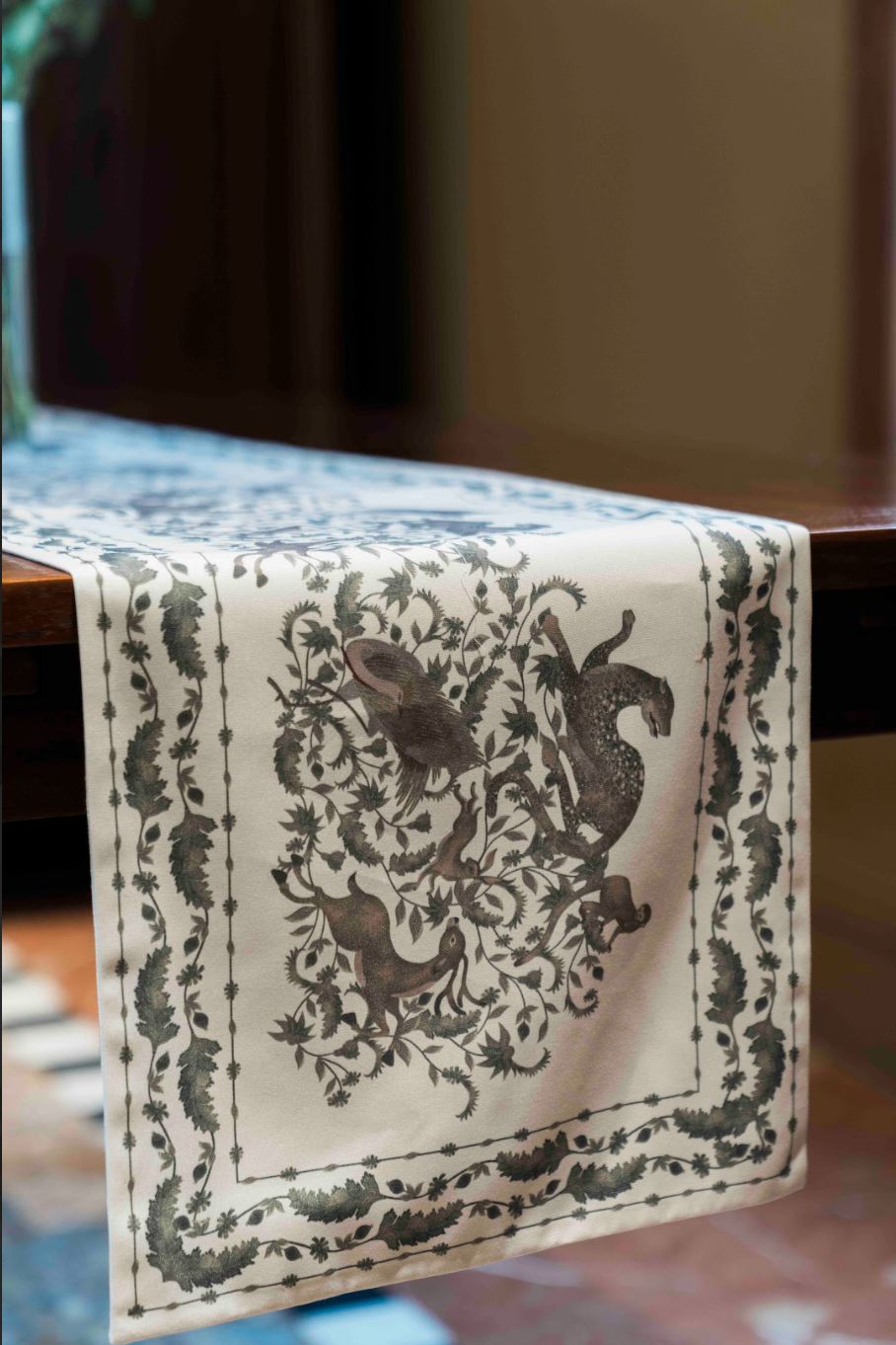 Purana X Suanjaya Kencut - Power Of Flowers 多功能纱笼围巾 白色