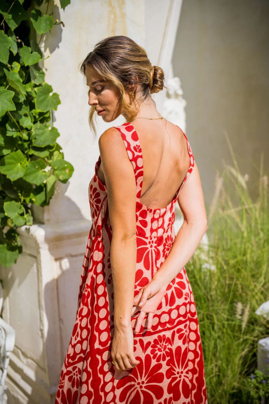 MANIKA DRESS - SAMARA RED FLOWER