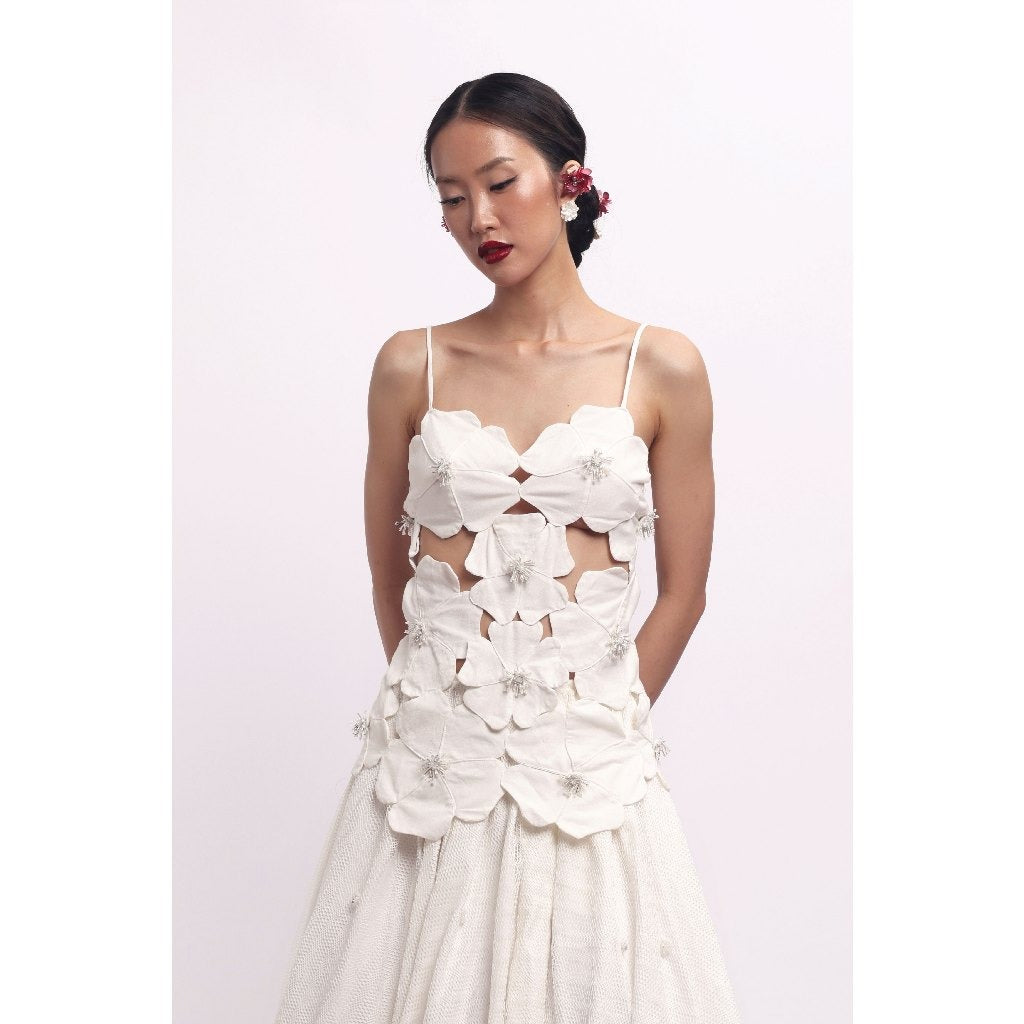 SUEDESON NARA FLOWER TOP - WITH EMBELLISHMENTS (PRE-ORDER)