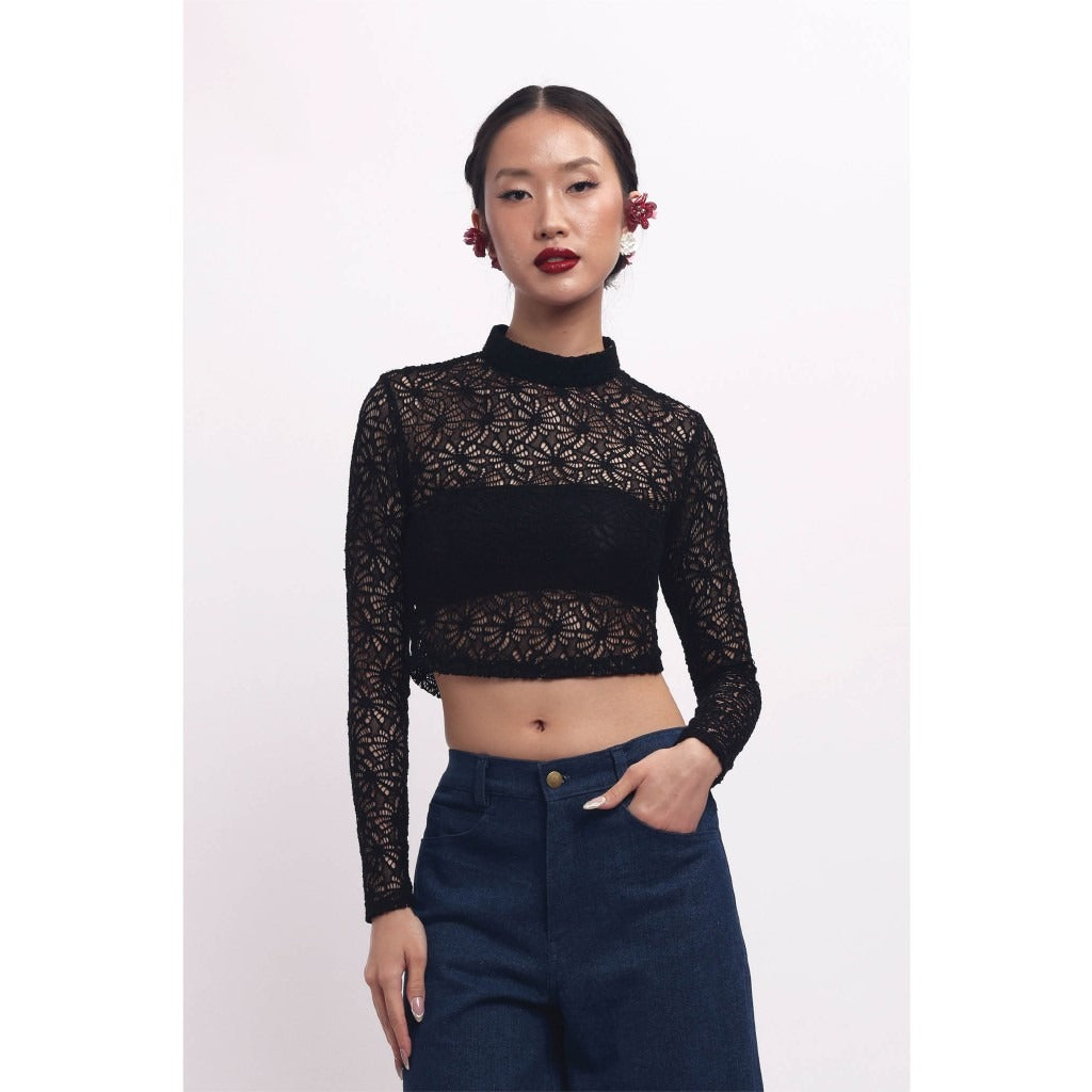 SUEDESON FLORAXIS KNIT TOP