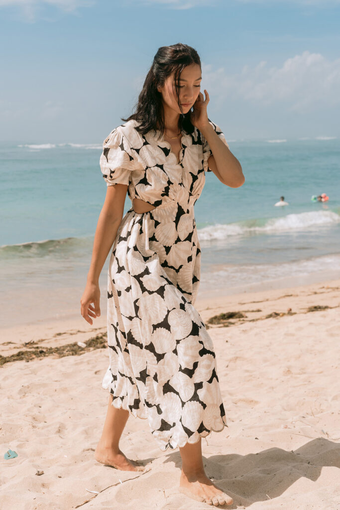 Shelly Dress Brown Shell – Gailbook