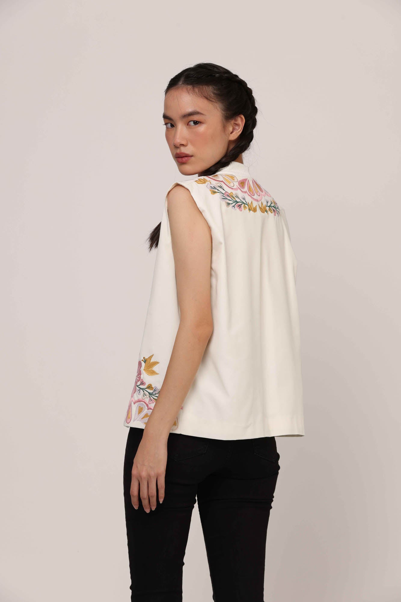 Suedeson Amara Vest Ivory