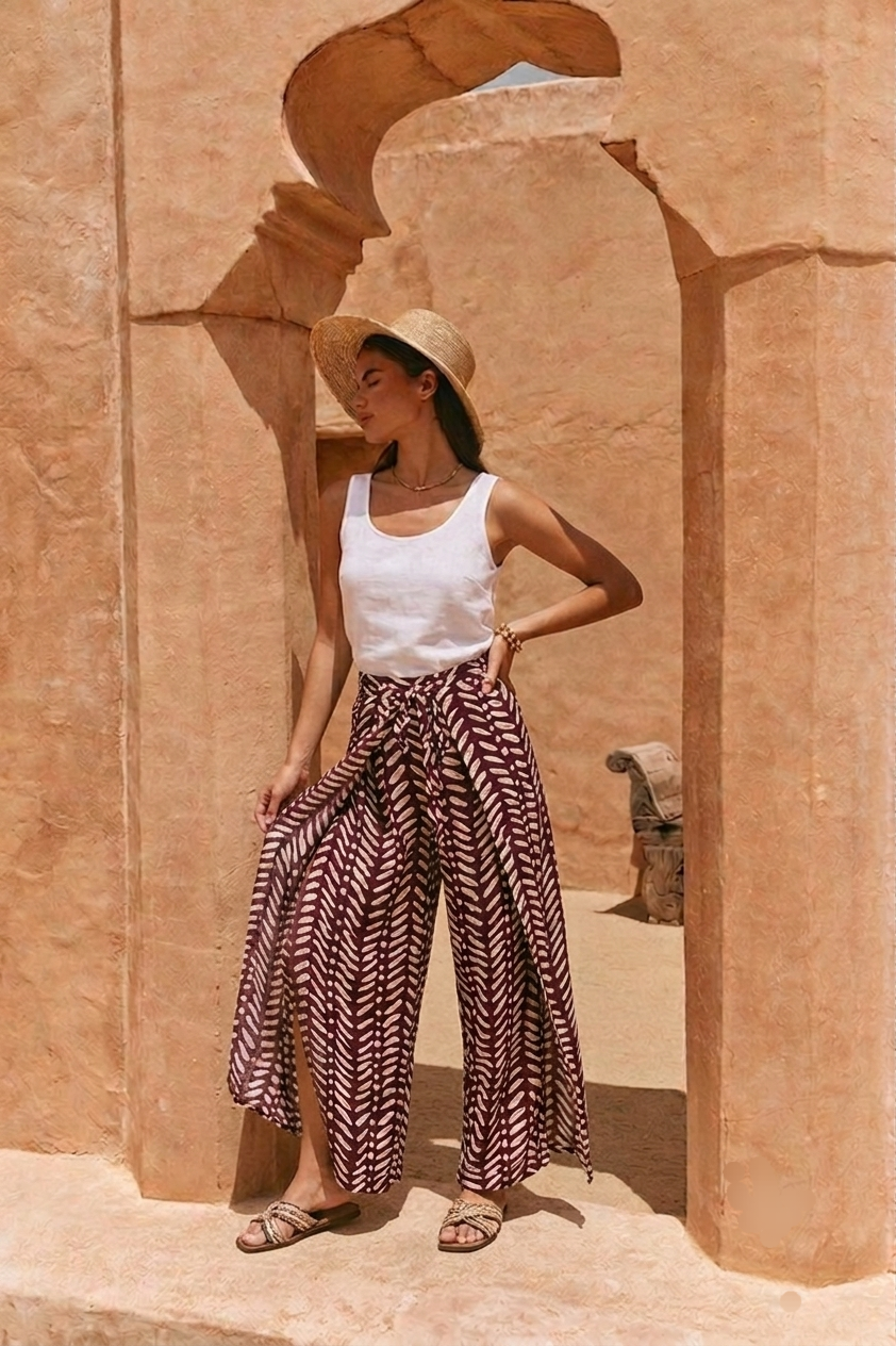 HAKAMA PANTS MIMOSA MAROON