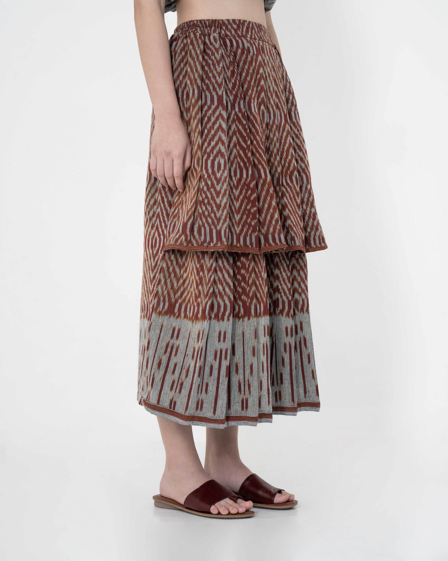 Brown Gendis Tenun Skirt