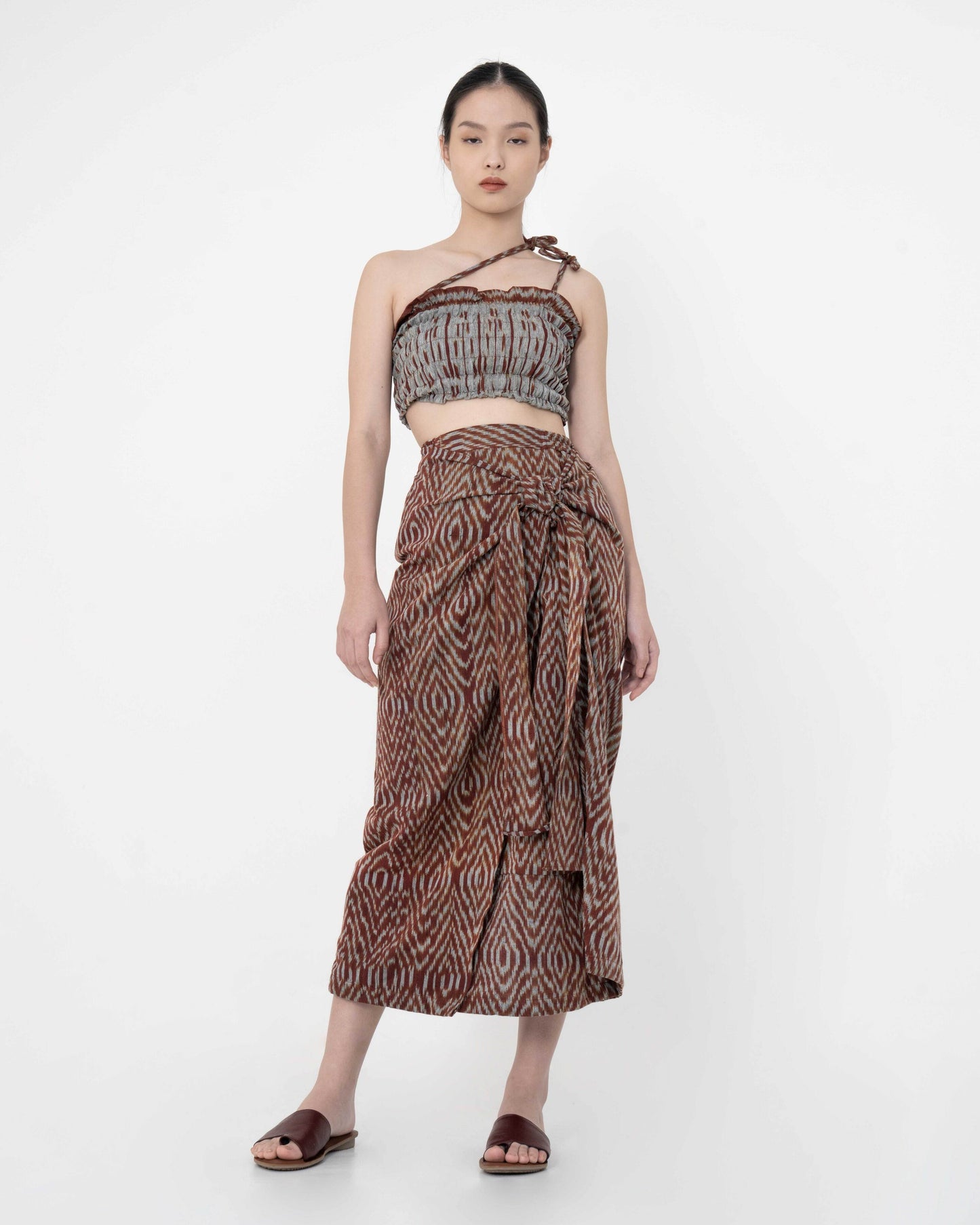 Brown Melati Tenun Skirt