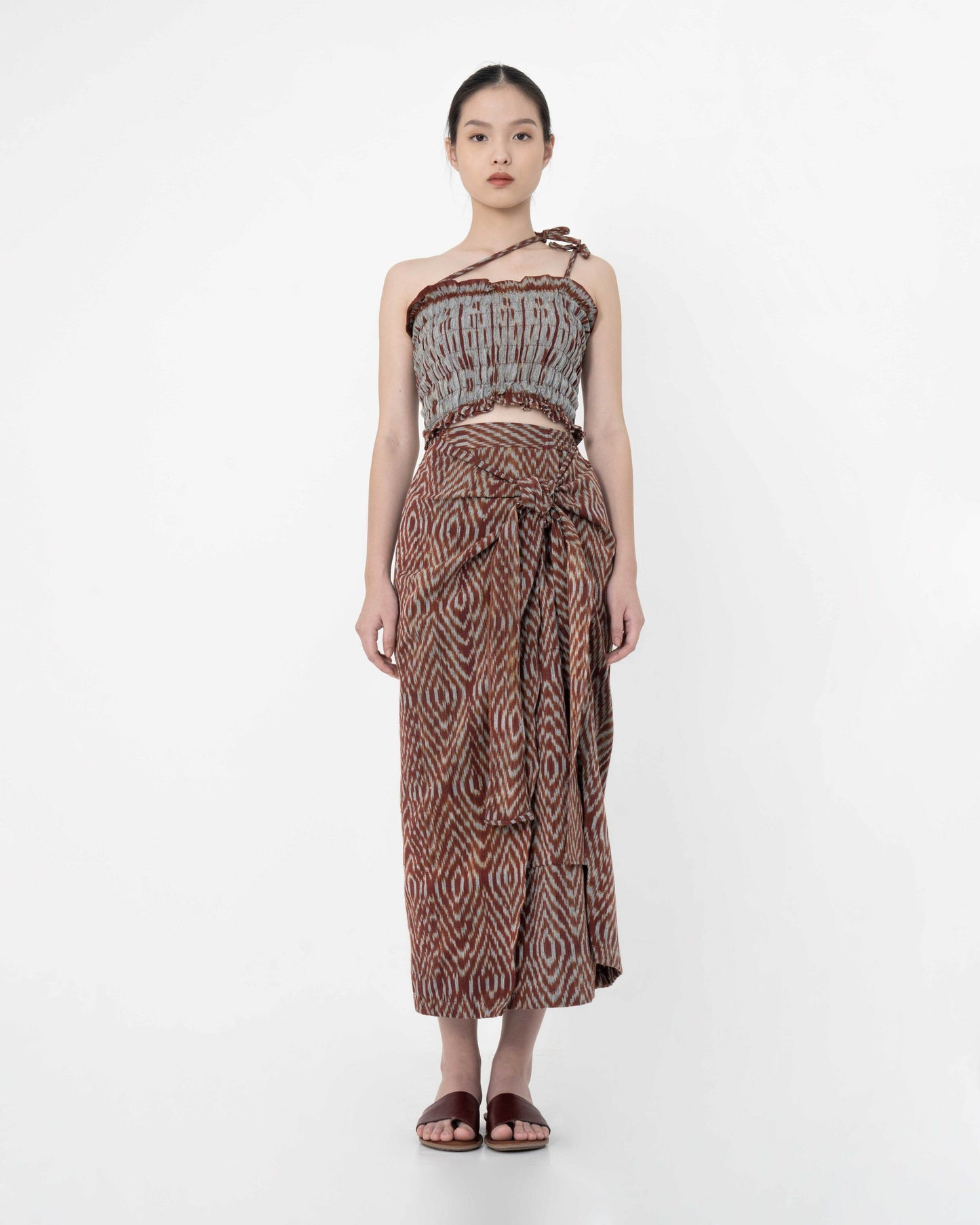 Brown Melati Tenun Skirt