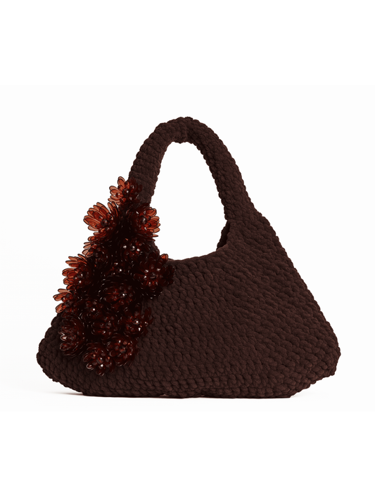Blooming JARDIN Hobo Bag in Brown