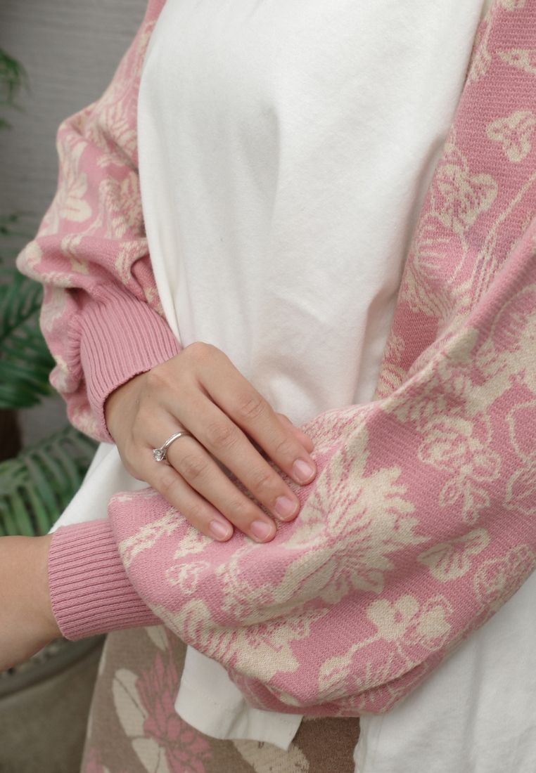 NONAETAL OSAKA T-SHIRT KNIT LONG SLEEVE PINK