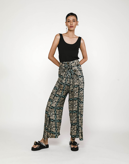 Fanya Olive Batik Pants