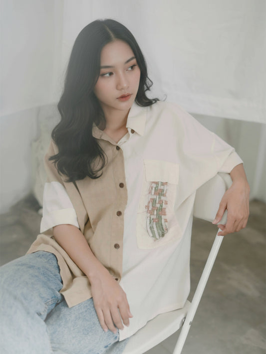 HANDWOVEN ARUH SHIRT GREEN