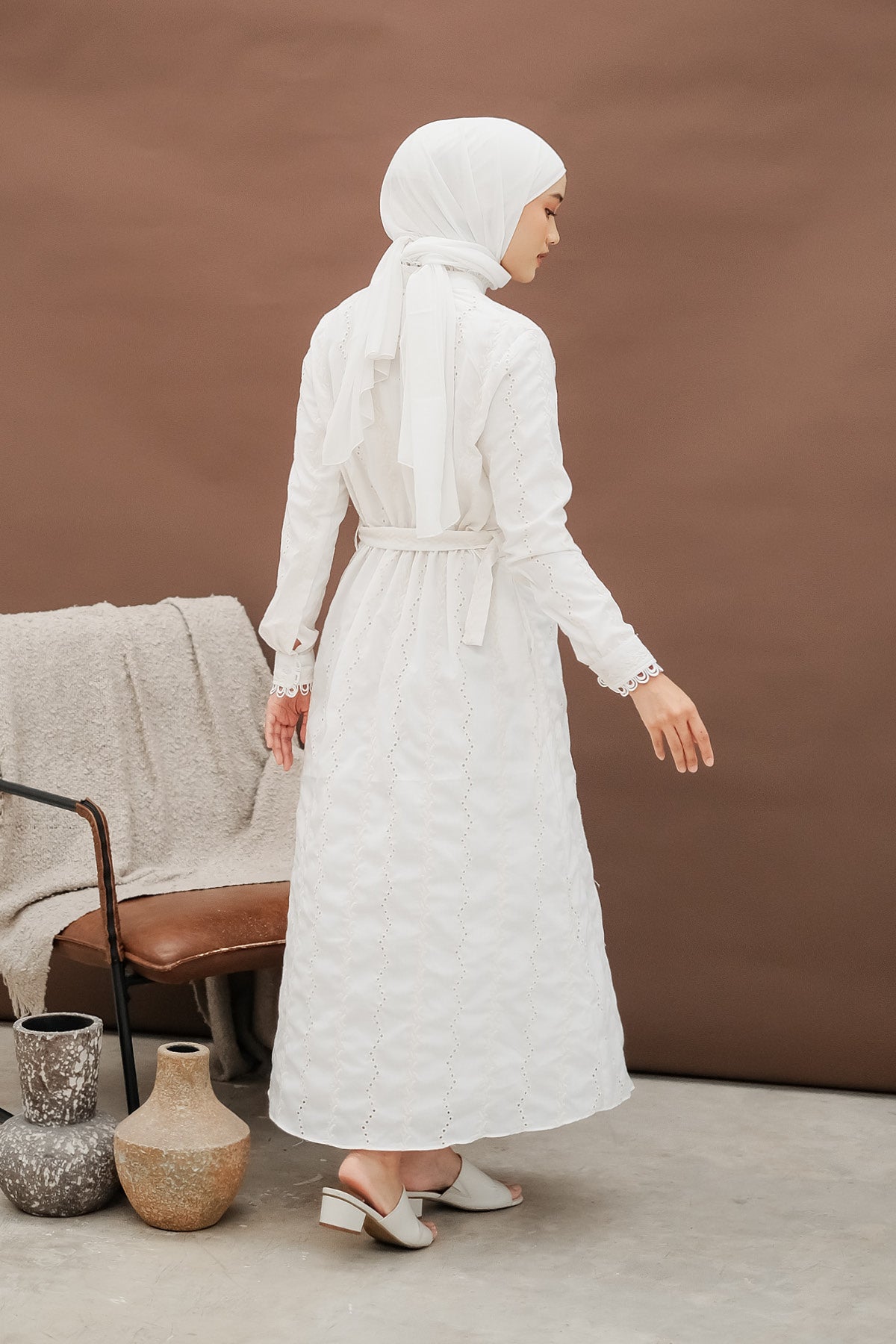 Asma Dress Off White