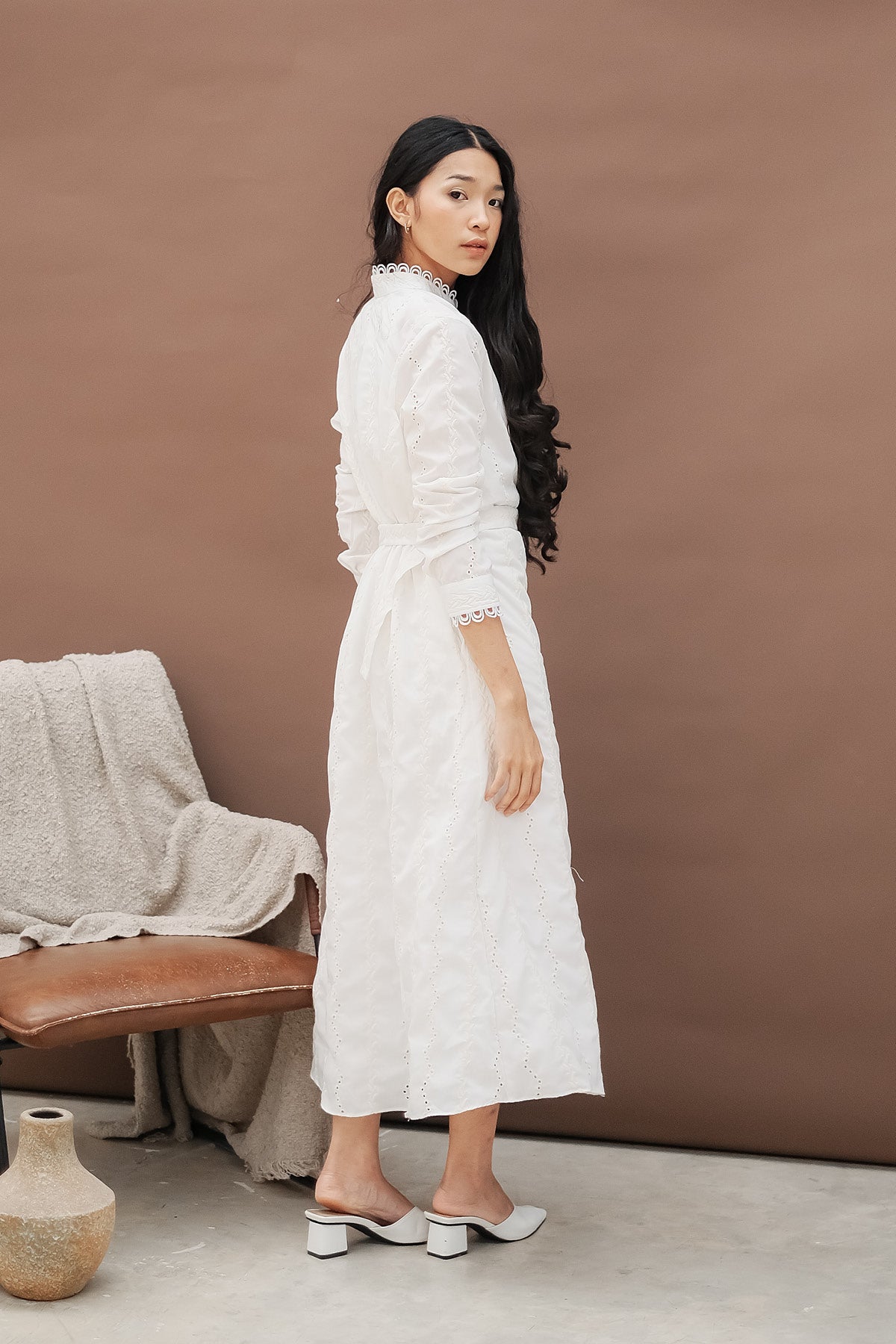 Asma Dress Off White