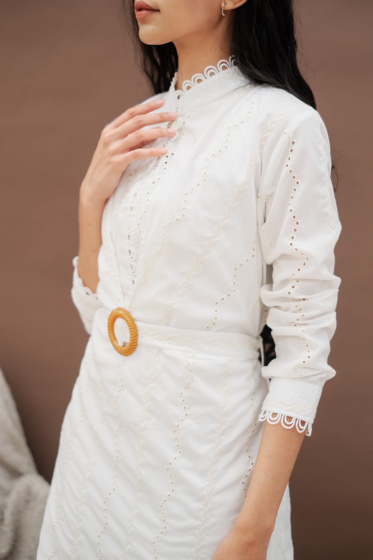 Asma Dress Off White