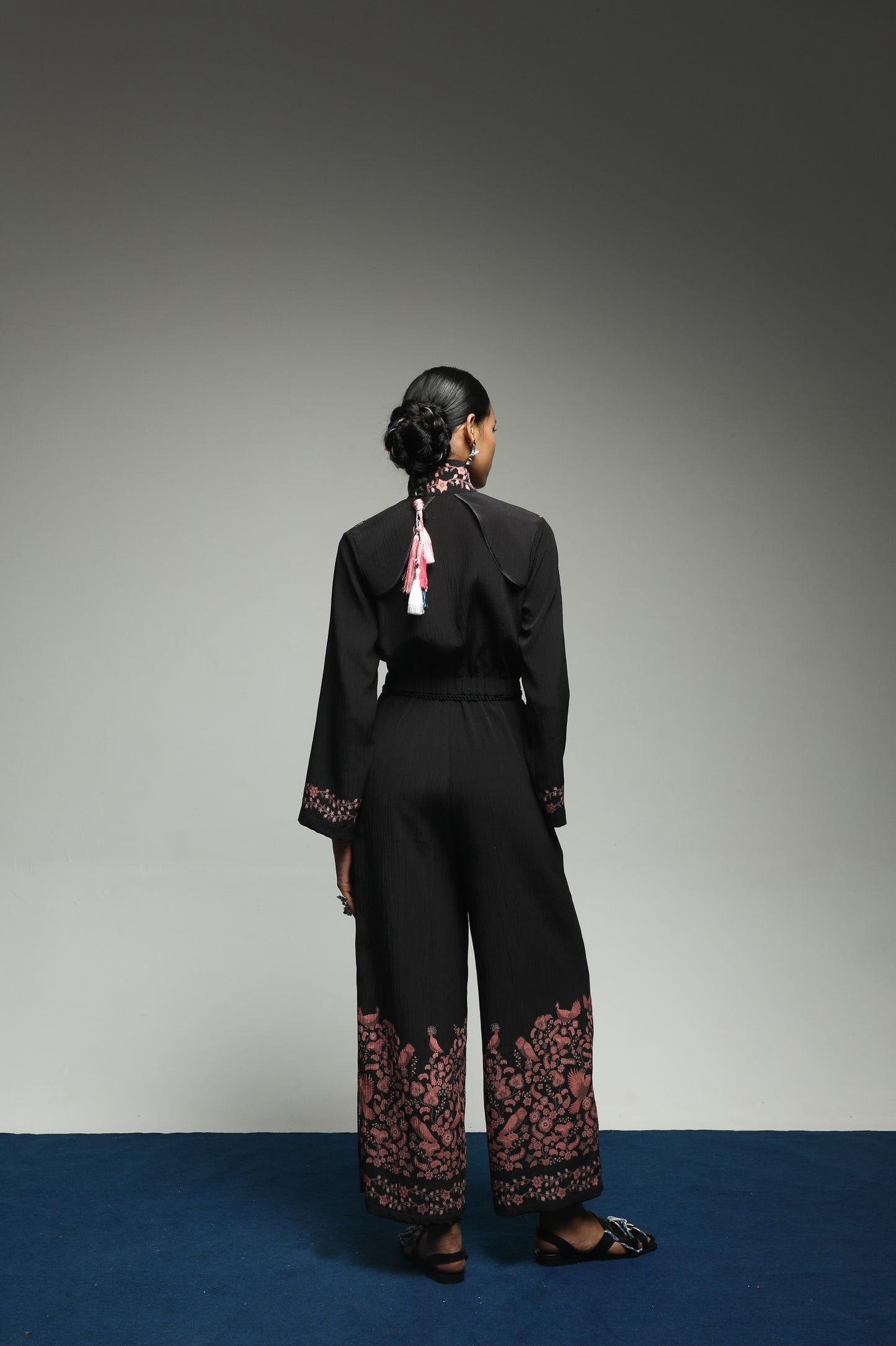 TROPIPELAGO - BIRDS JUMPSUIT BLACK