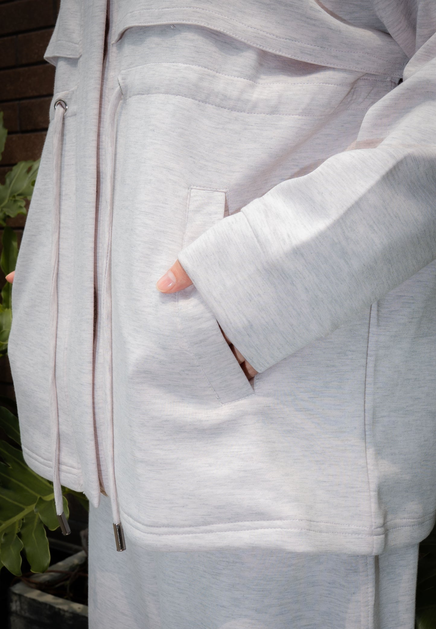 NONAETAL TIMBER JACKET LONG SLEEVE MISTY ROSE