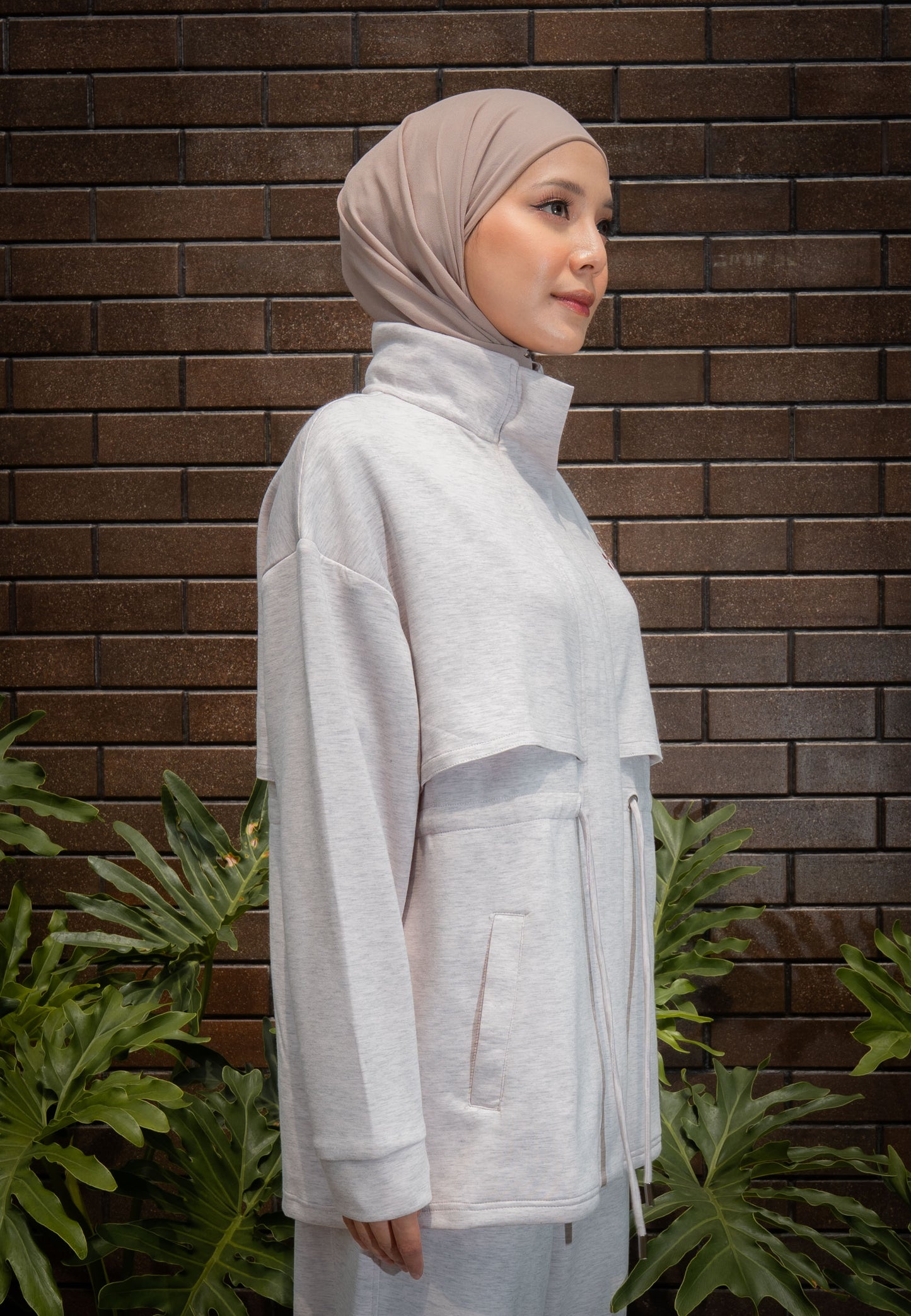 NONAETAL TIMBER JACKET LONG SLEEVE MISTY ROSE