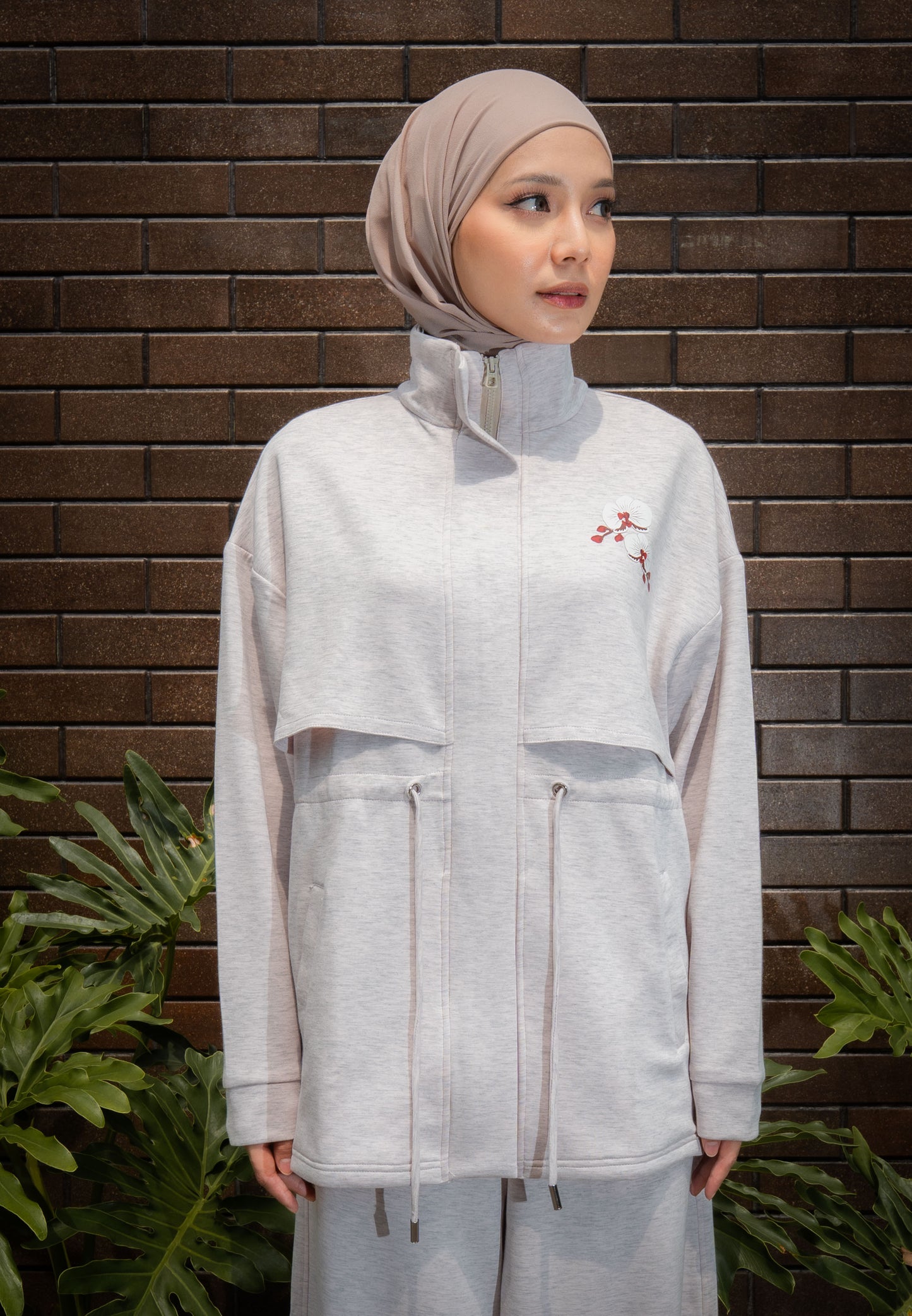 NONAETAL TIMBER JACKET LONG SLEEVE MISTY ROSE