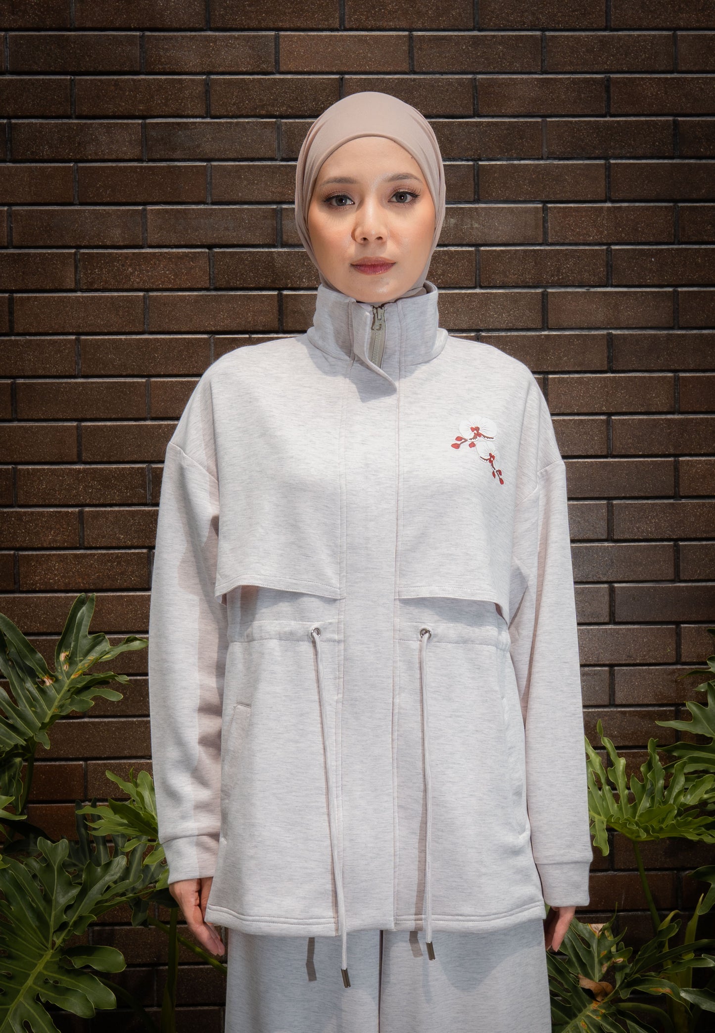 NONAETAL TIMBER JACKET LONG SLEEVE MISTY ROSE