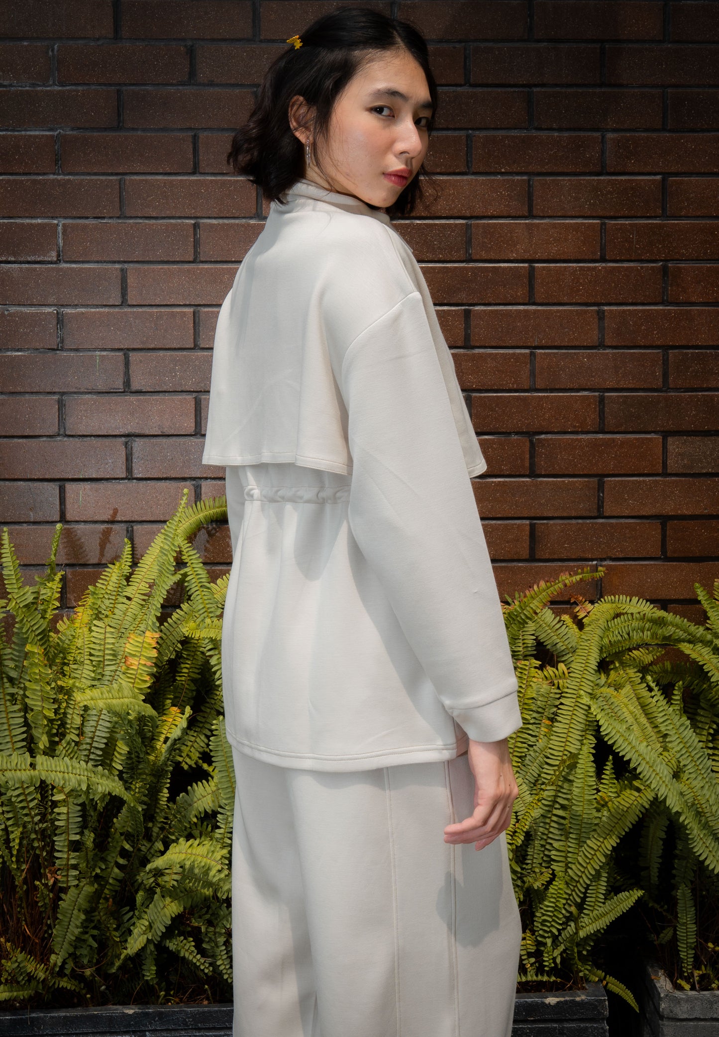 NONAETAL TIMBER JACKET LONG SLEEVE CREAM