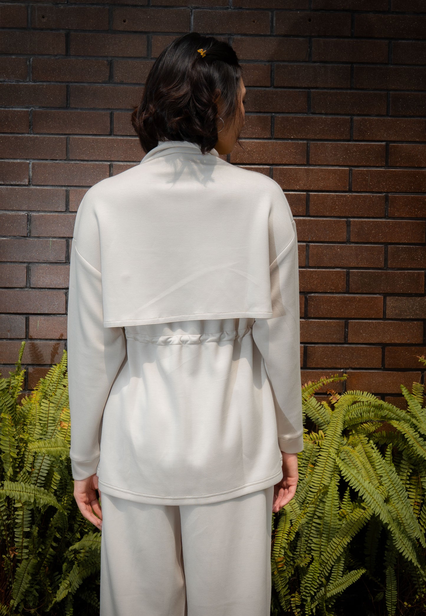 NONAETAL TIMBER JACKET LONG SLEEVE CREAM