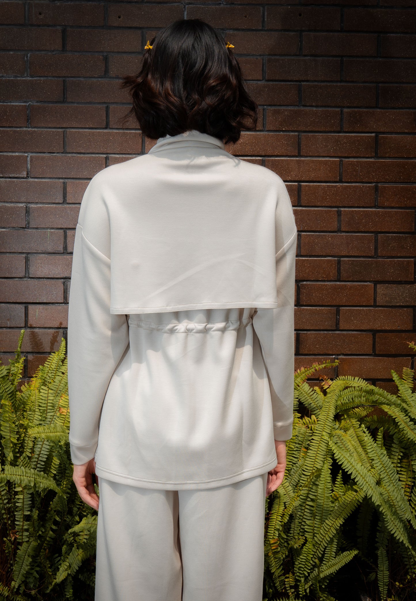NONAETAL TIMBER JACKET LONG SLEEVE CREAM