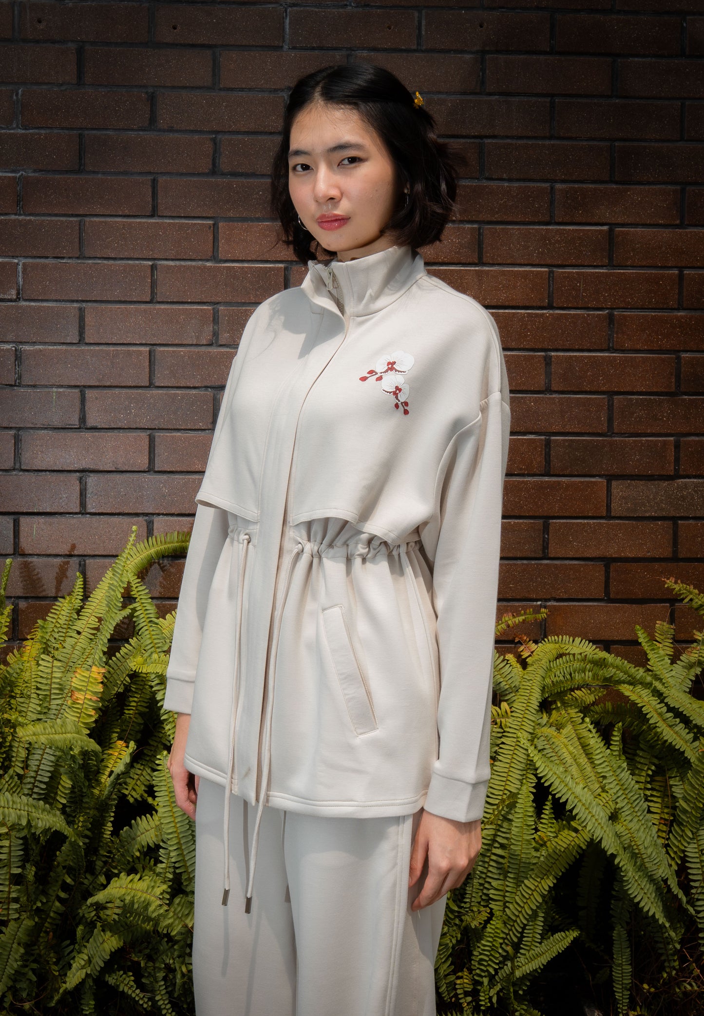 NONAETAL TIMBER JACKET LONG SLEEVE CREAM