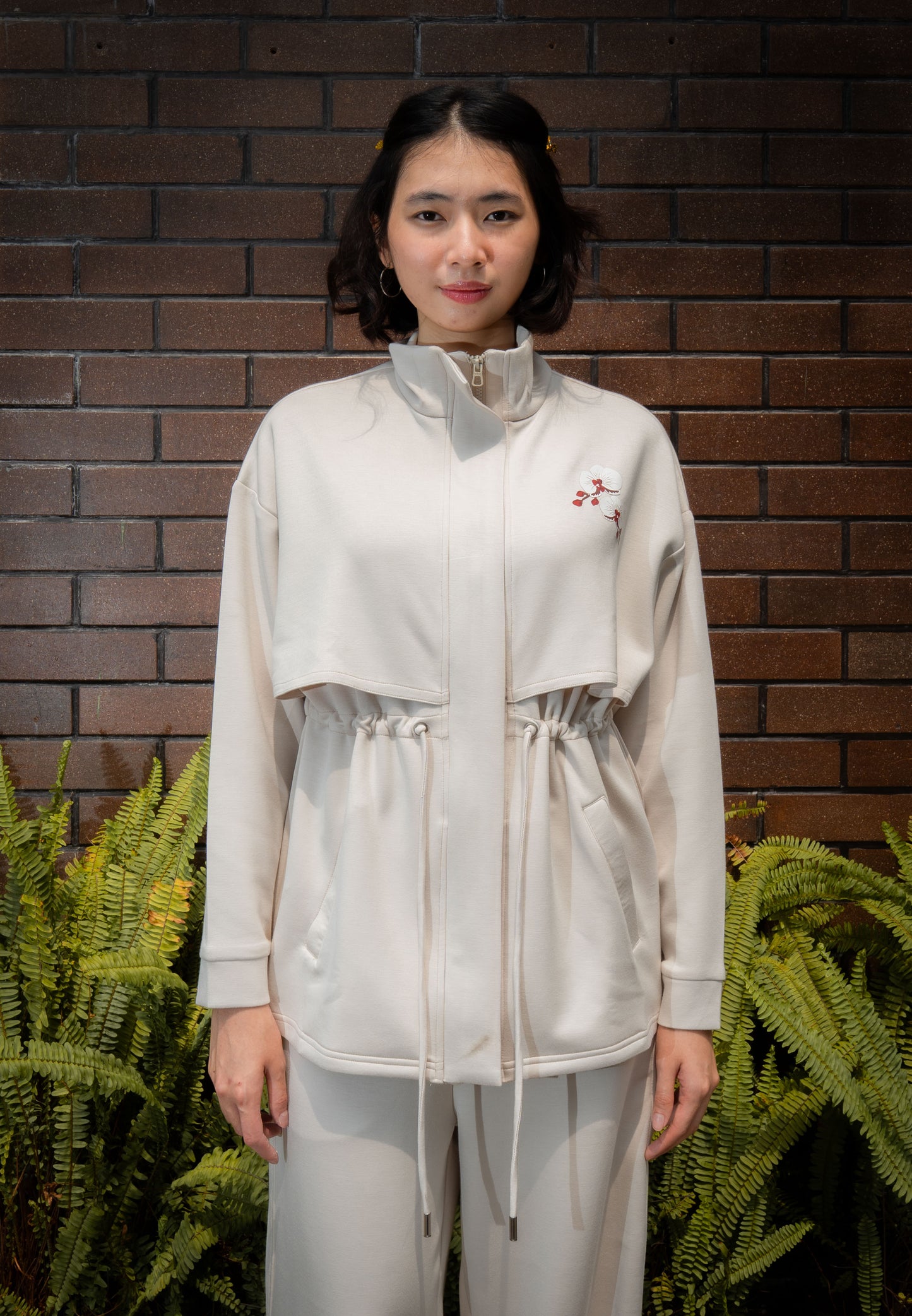 NONAETAL TIMBER JACKET LONG SLEEVE CREAM