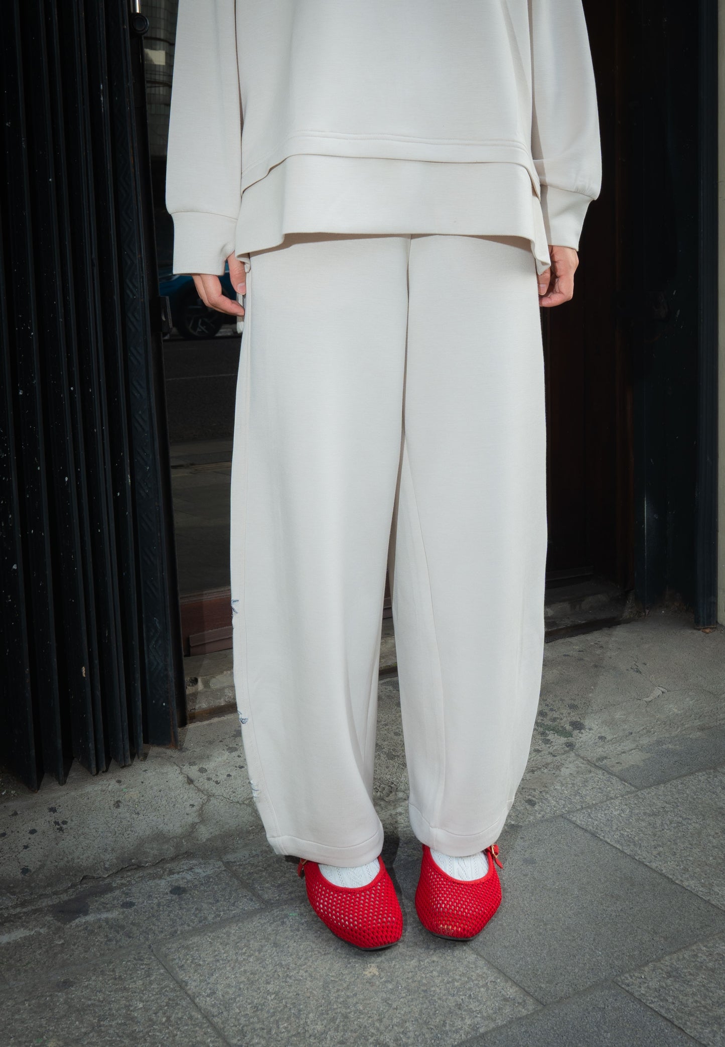 NONAETAL TIMBER ATHLEISURE PANTS CREAM