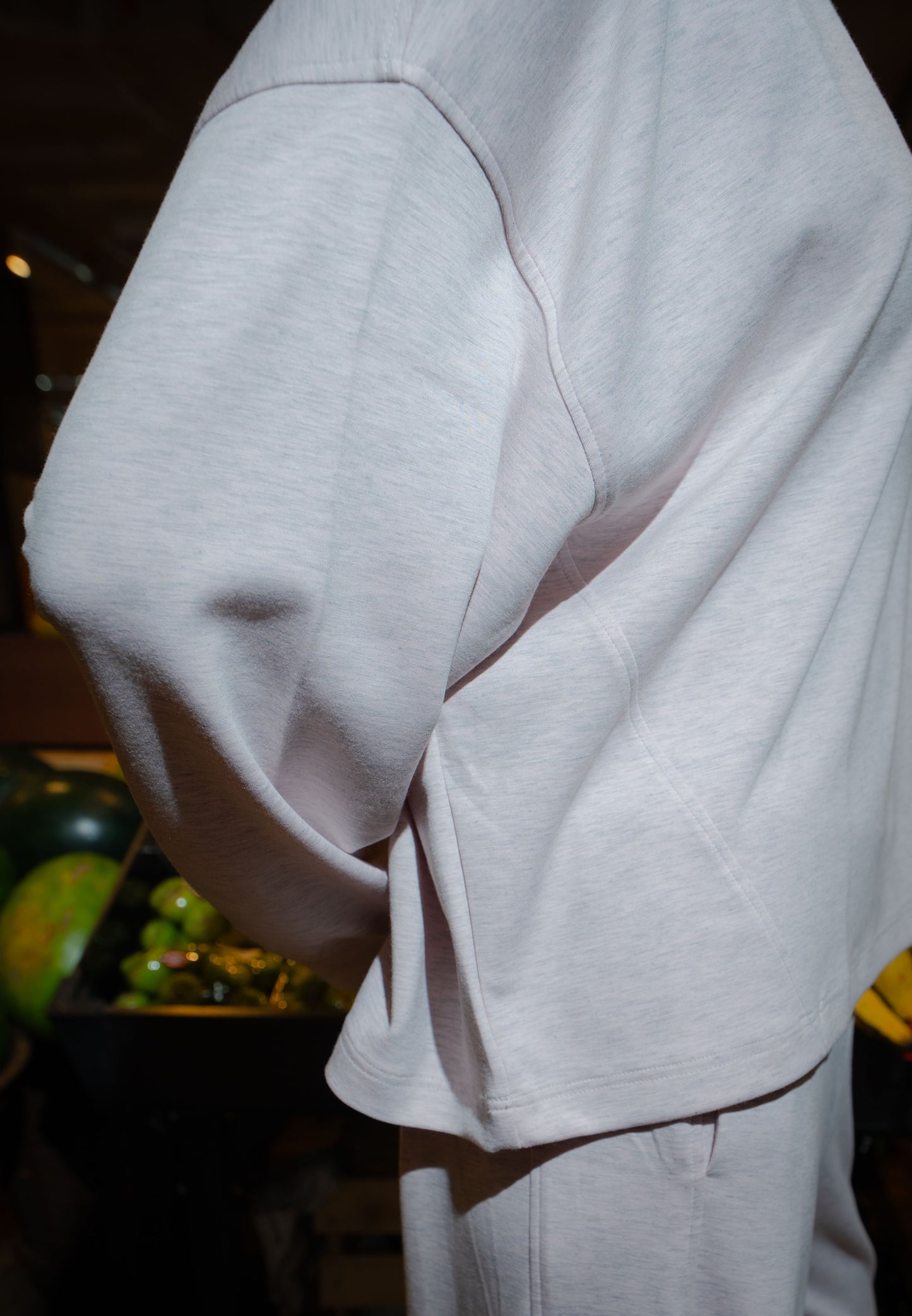NONAETAL HAILEY LOTUS TOP LONG SLEEVE MISTY ROSE
