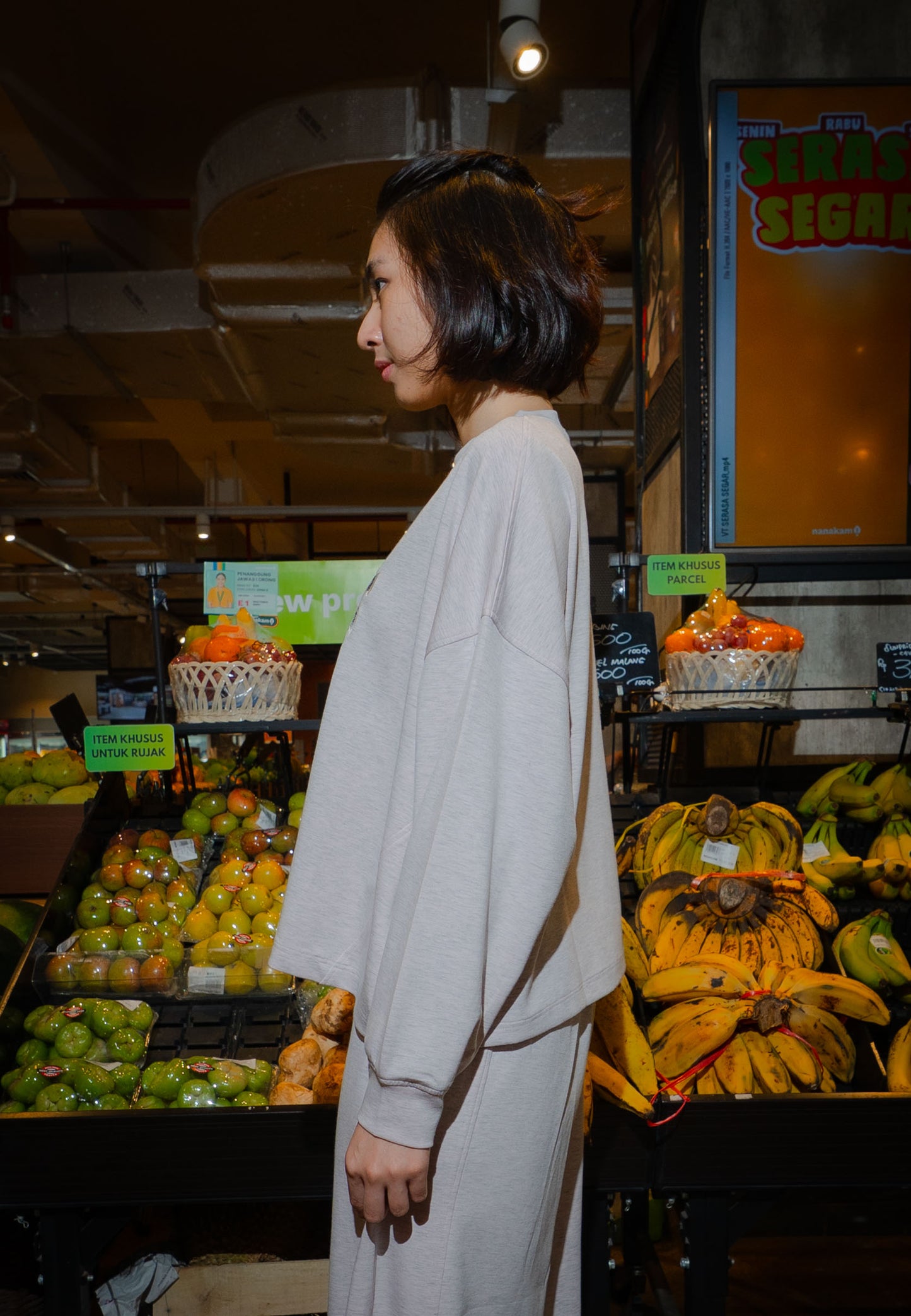 NONAETAL HAILEY LOTUS TOP LONG SLEEVE MISTY ROSE