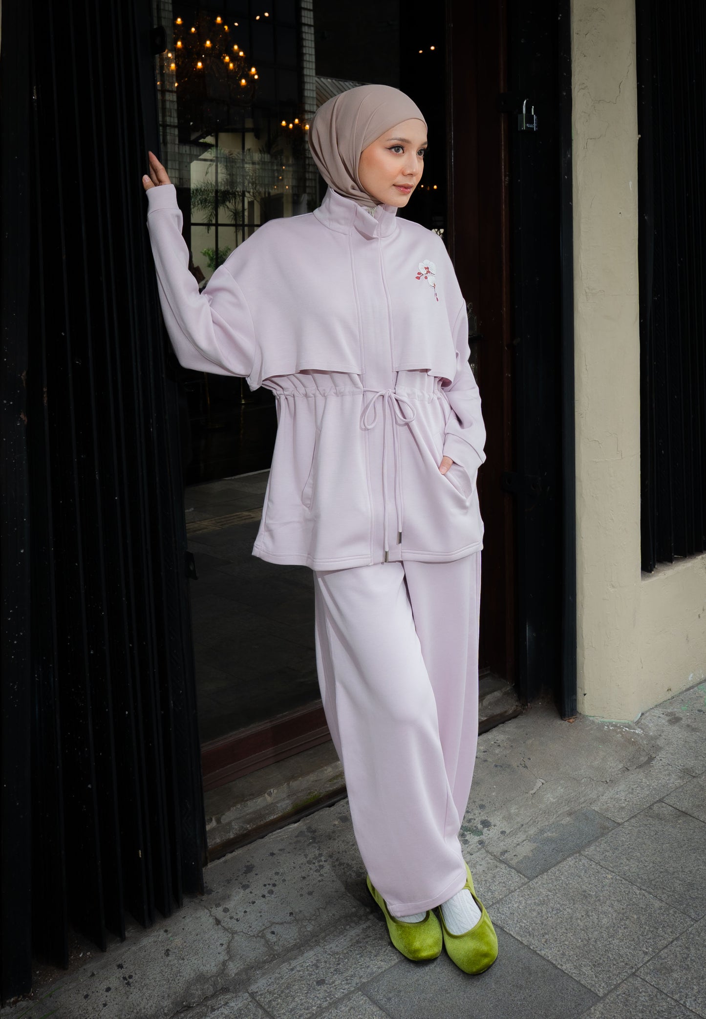 NONAETAL TIMBER JACKET LONG SLEEVE LIGHT LILAC