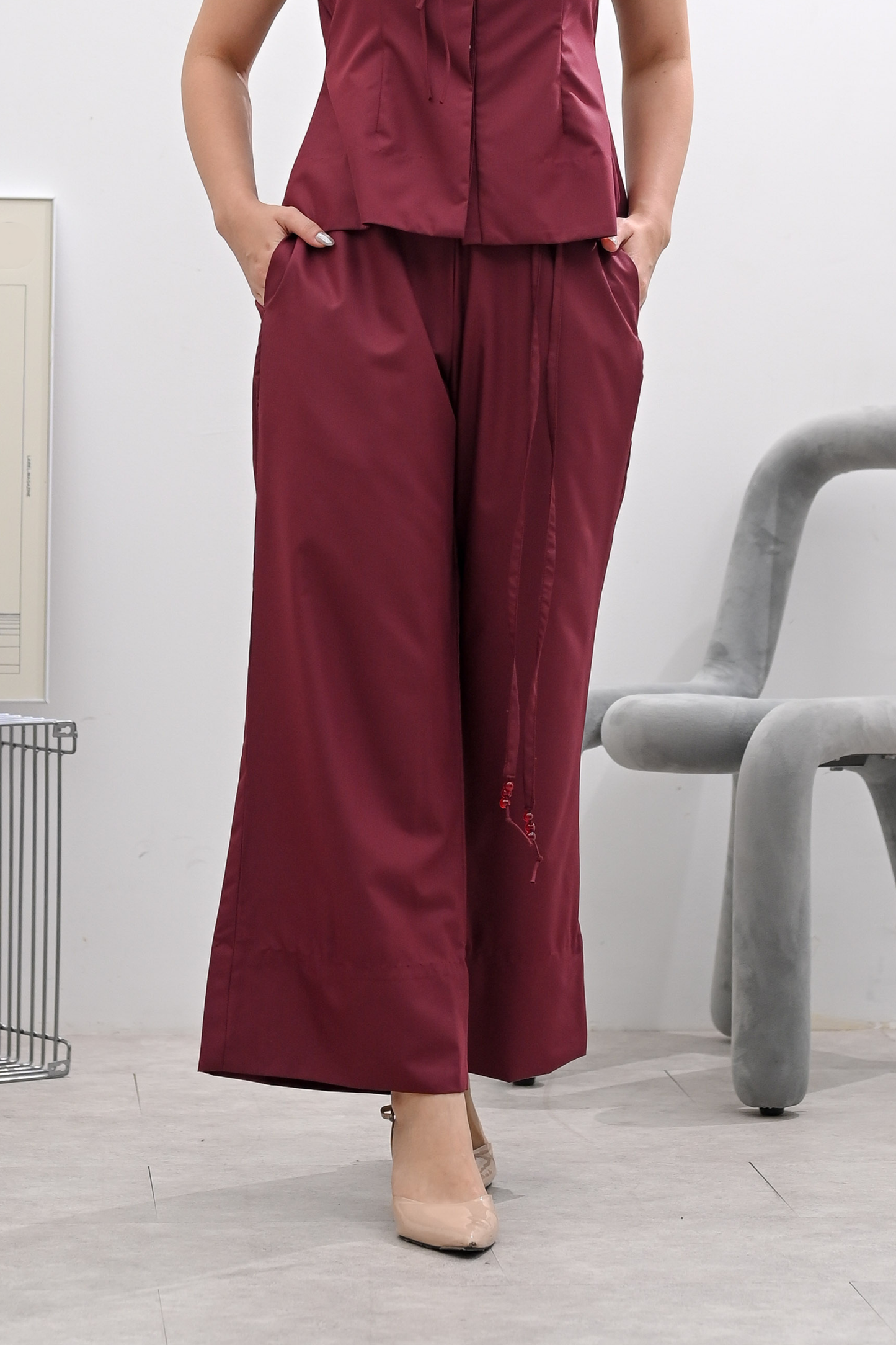 CHEN PANTS CLARET