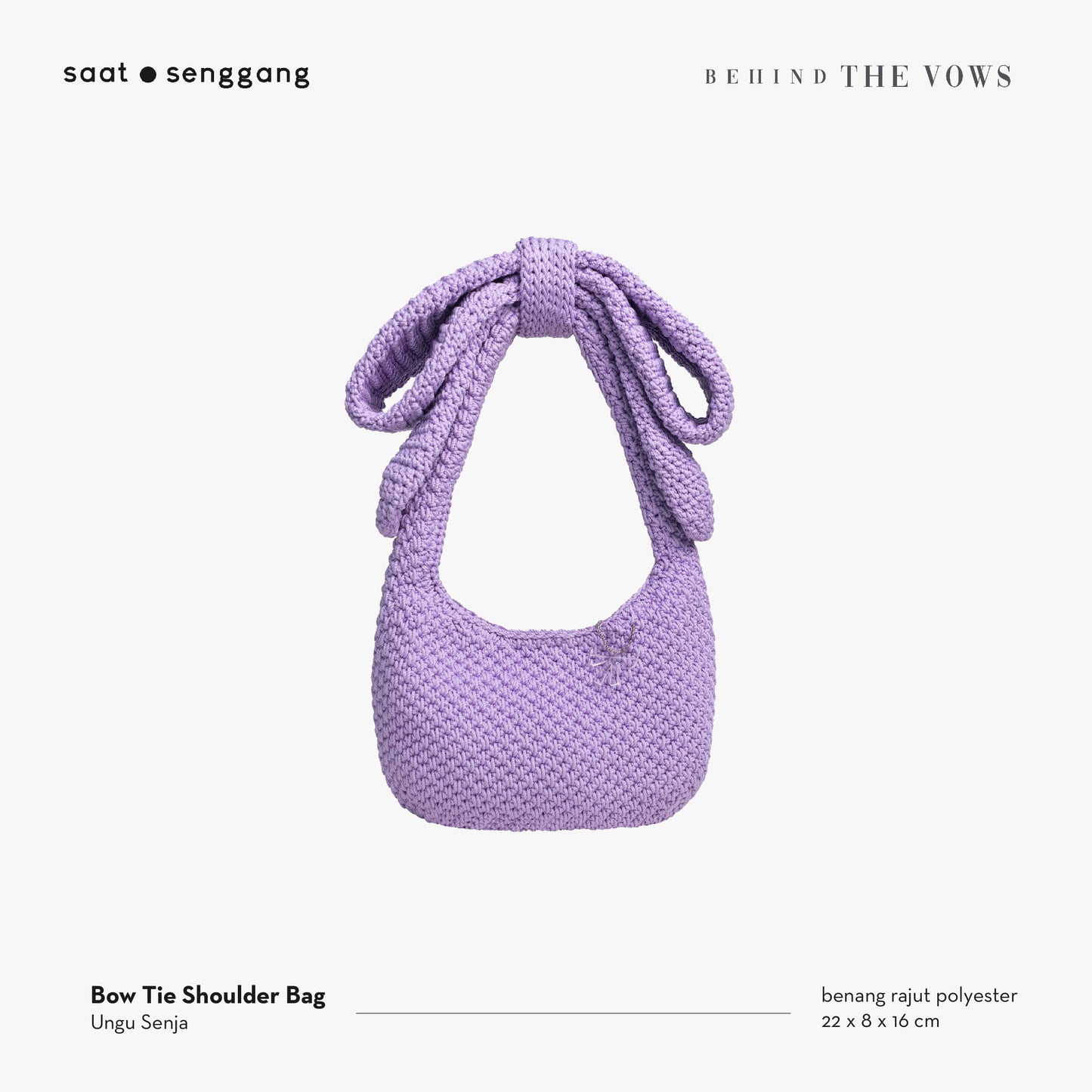 BOW TIE SHOULDER BAG TWILIGHT PURPLE (PRE-ORDER)